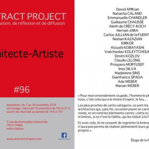 「Architecte-Artiste」展